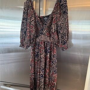 ANGIE Floral Print Women's Dress SIZE LARGE